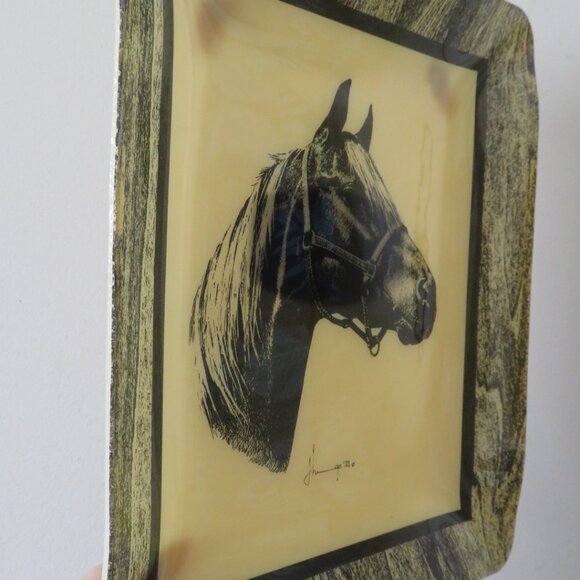 Hardy-Glenwood Polyester Composition Tray Picture Vintage (105V) - Picture 8 of 9